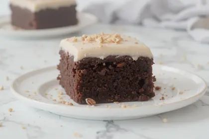 Chocolate Hazelnut Brownies With Frosting