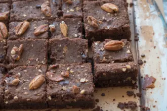 Vegan Chocolate Brownies With Nuts