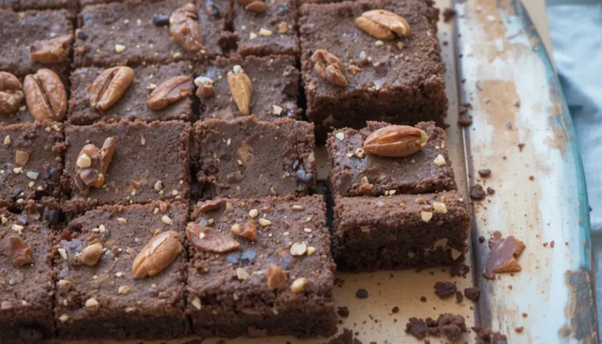 Vegan Chocolate Brownies With Nuts