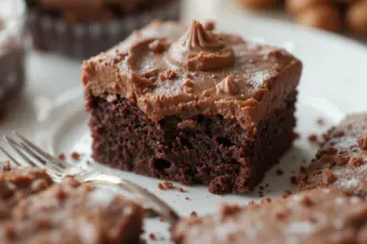 Nutella Brownies With Nutella Frosting