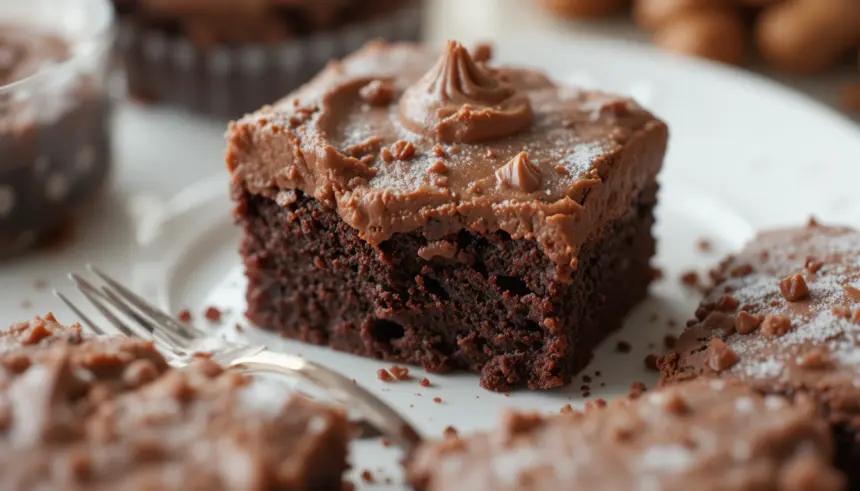 Nutella Brownies With Nutella Frosting