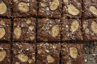 Brownies With Tahini And Bananas