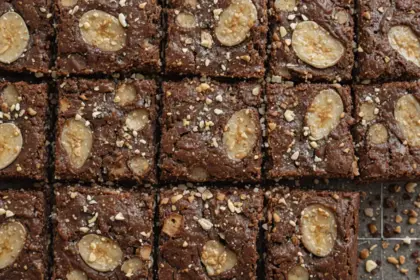 Brownies With Tahini And Bananas