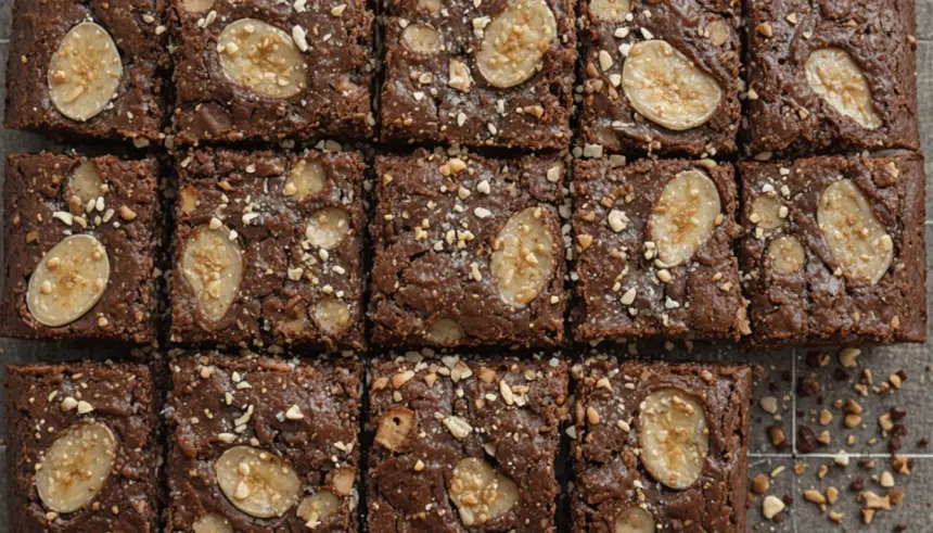 Brownies With Tahini And Bananas