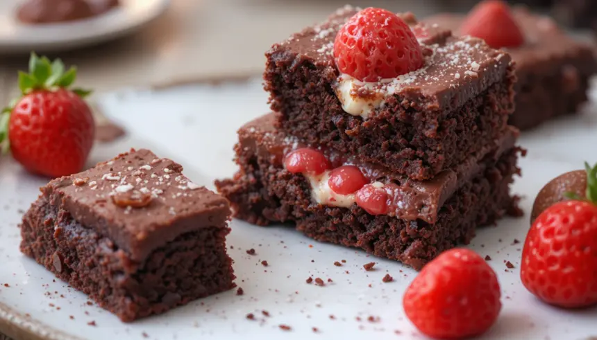 Chocolate Brownies With Yogurt Flavor