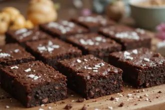 Chocolate Brownies With Ingredients