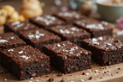 Chocolate Brownies With Ingredients
