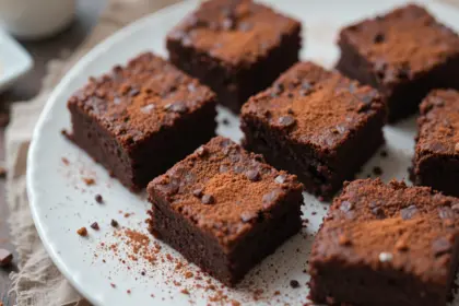 Flourless Brownies With Cocoa Powder