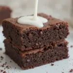 Nutella Brownies With Milk