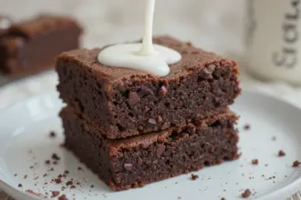 Nutella Brownies With Milk