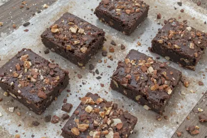 Homemade Chocolate Brownies With Nuts