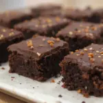 Raw Brownies With Chocolate Pumpkin Frosting
