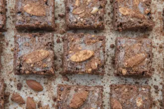 Almond Brownies With Cocoa Powder