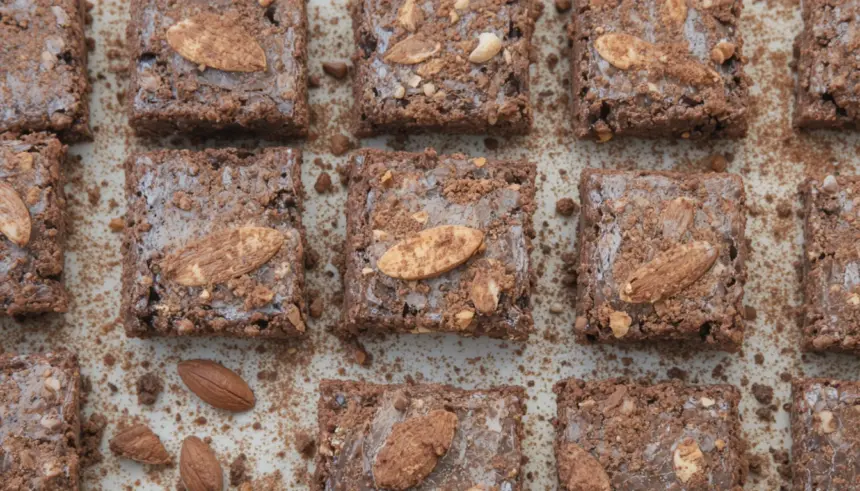 Almond Brownies With Cocoa Powder