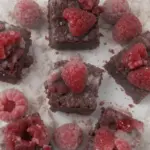 Brownies With Fresh Raspberries