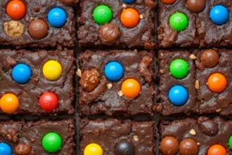 Chocolate Brownies With M&M's
