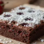 Homemade Brownies With Cherries
