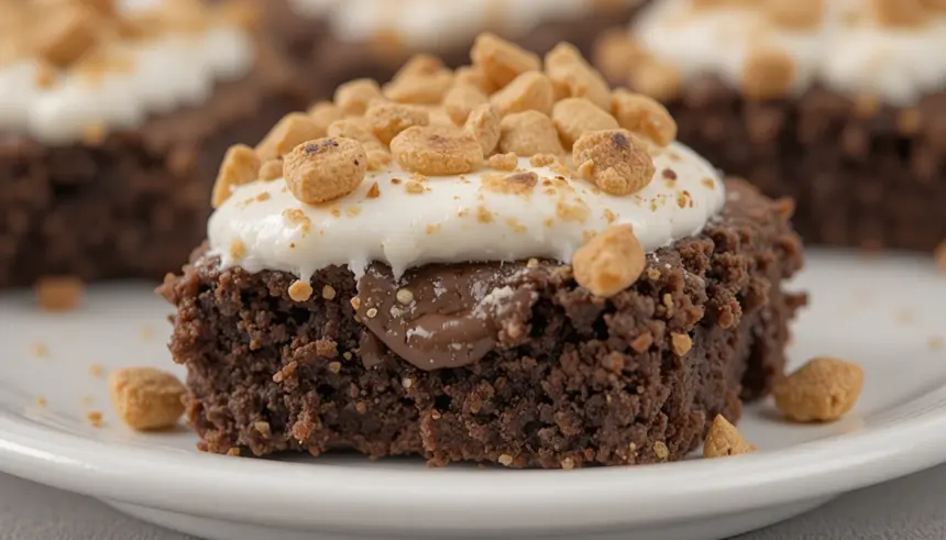 S'mores Brownies With Reese's
