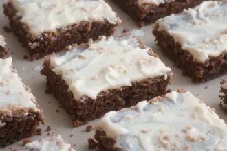 Raw Brownies With Frosting