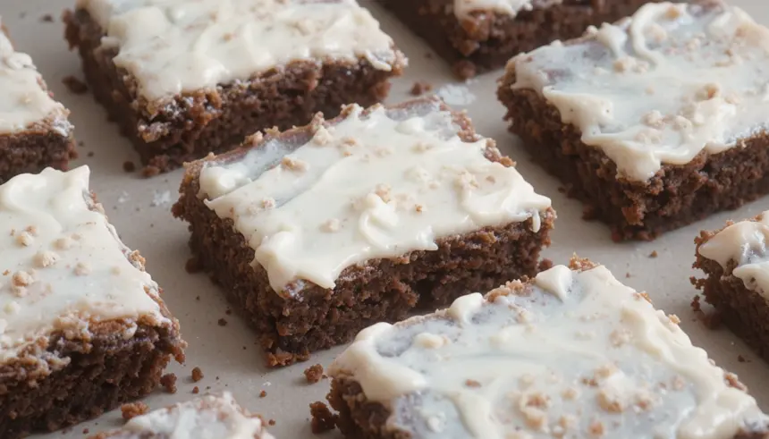 Raw Brownies With Frosting
