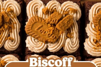 Biscoff Brownies With Biscoff Frosting