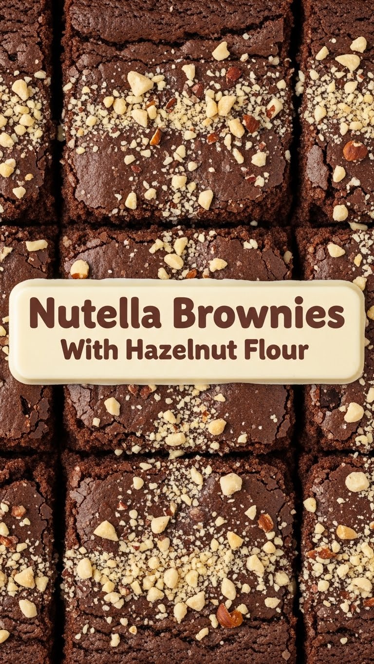 Nutella Brownies With Hazelnut Flour