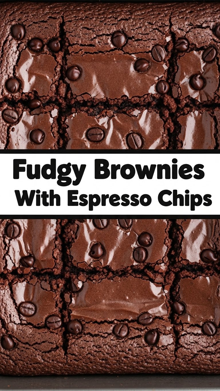 Fudgy Brownies With Espresso Chips