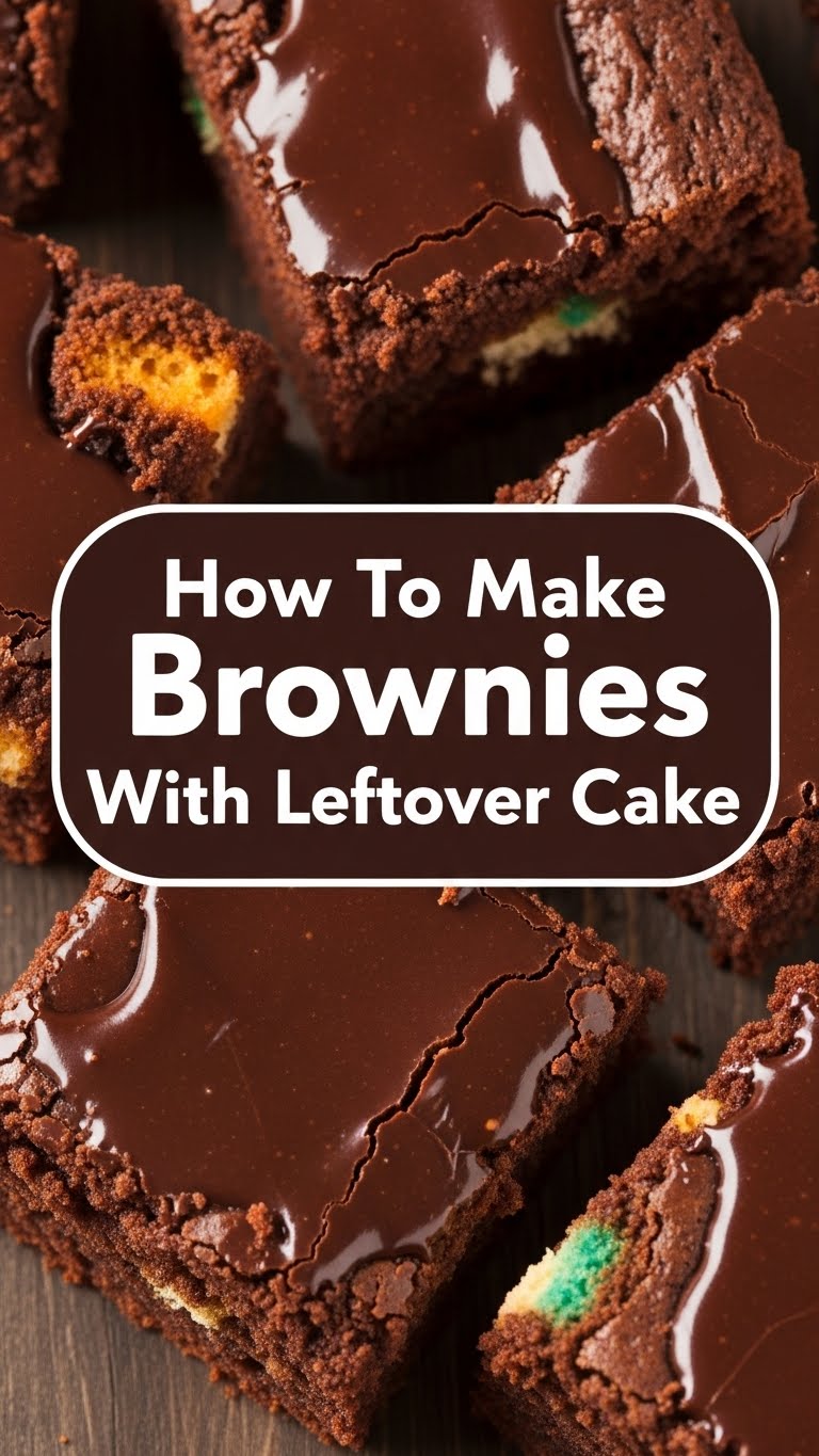 How To Make Brownies With Leftover Cake