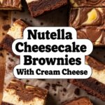 Nutella Cheesecake Brownies With Cream Cheese