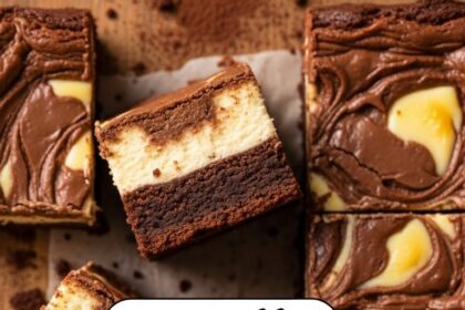 Nutella Cheesecake Brownies With Cream Cheese