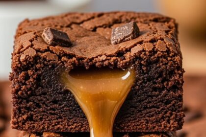 Brownies With Caramel In Them