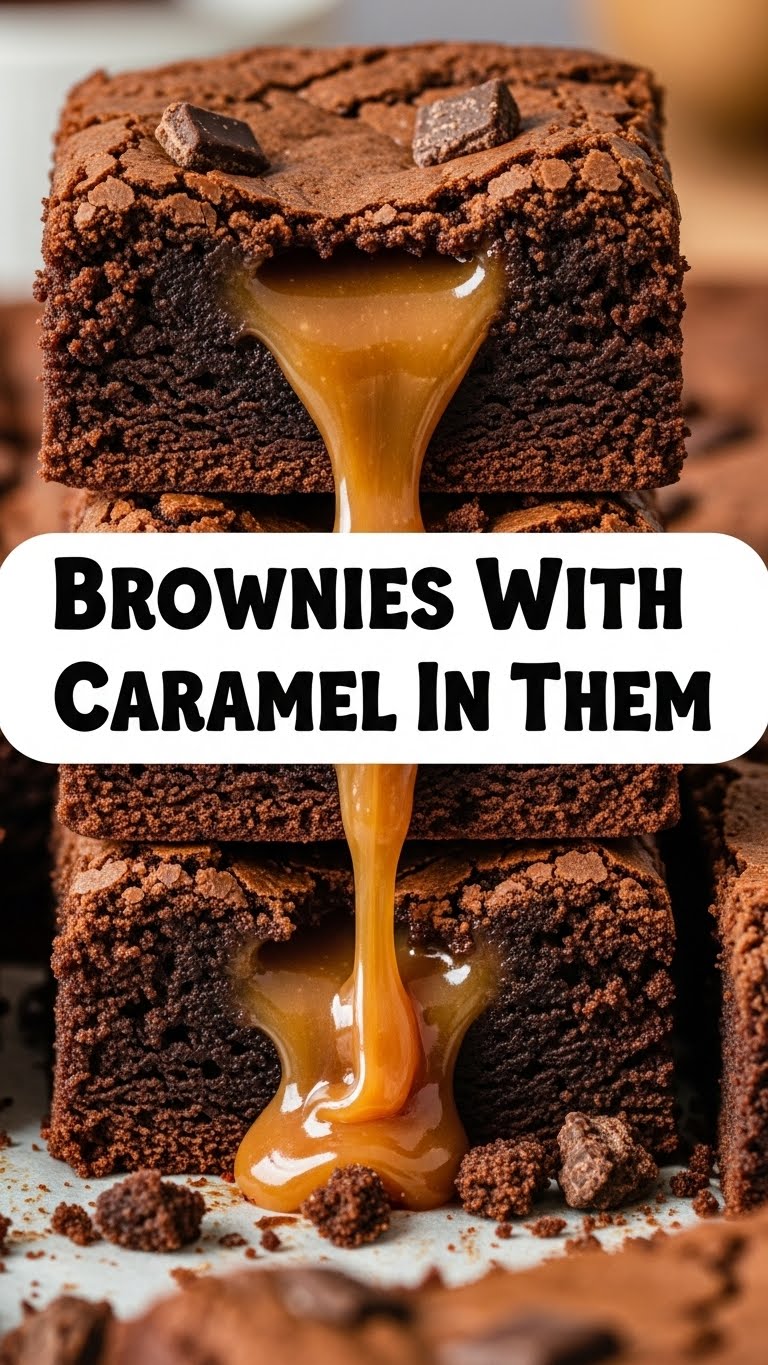 Brownies With Caramel In Them