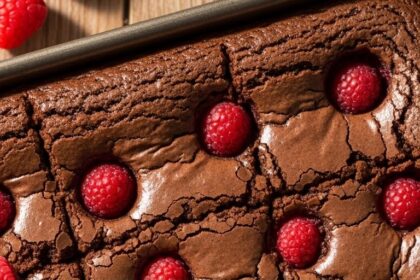 How To Make Brownies With Raspberries