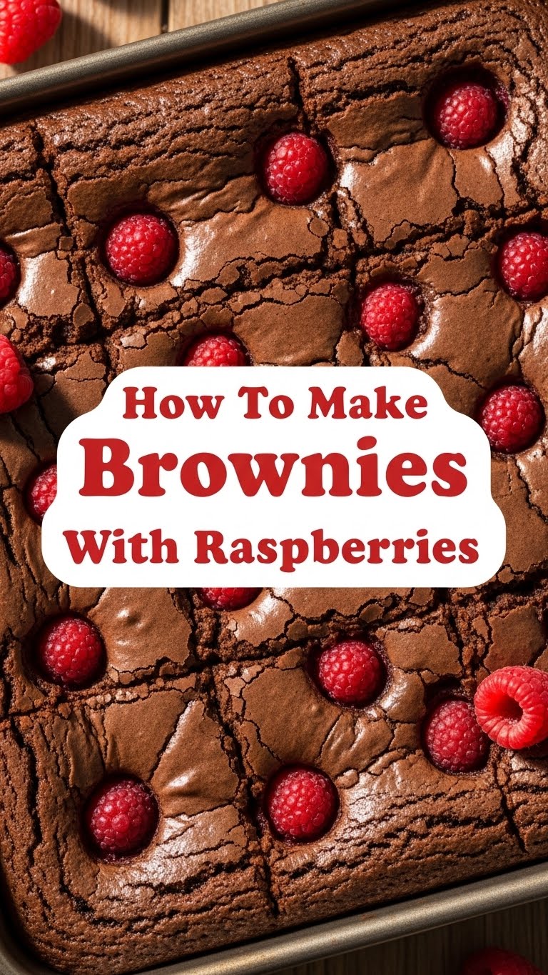 How To Make Brownies With Raspberries