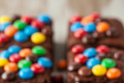Brownies With M&M's On Top