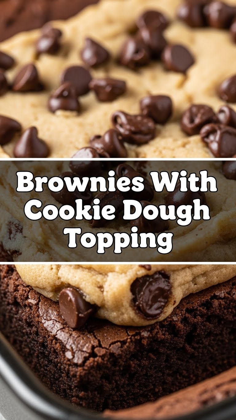 Brownies With Cookie Dough Topping