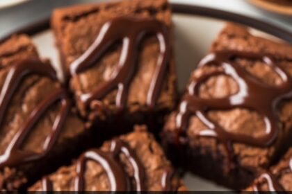 Homemade Brownies With Glaze