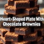 Heart-Shaped Plate With Chocolate Brownies