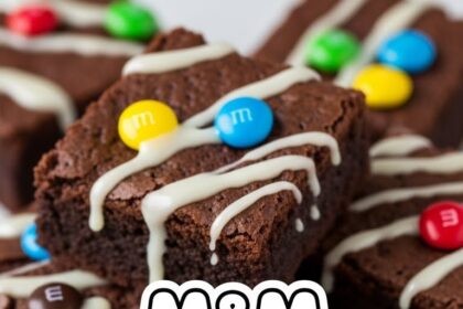 M&M Brownies With Condensed Milk