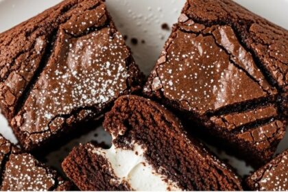 Brownies With Marshmallow Filling