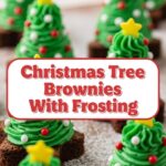 Christmas Tree Brownies With Frosting