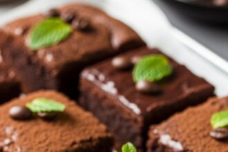 Brownies With Coffee And Mint