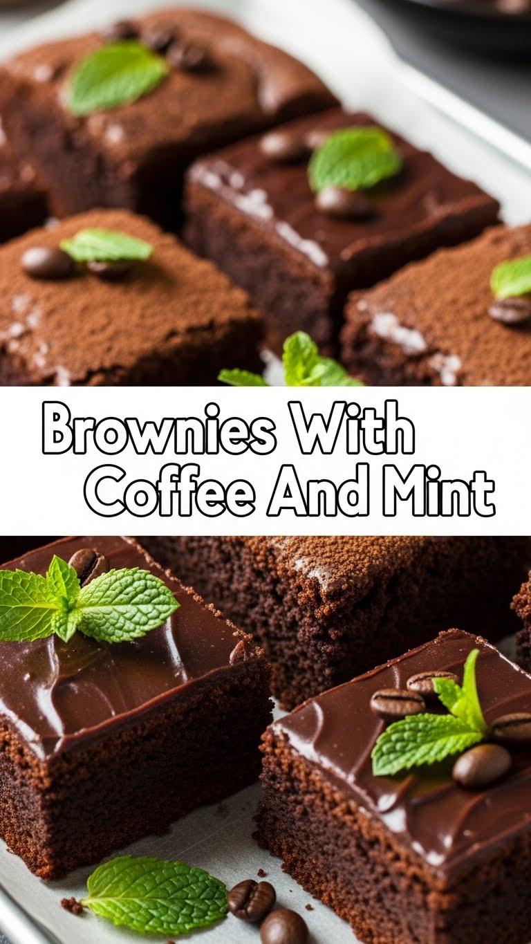 Brownies With Coffee And Mint