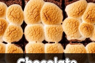 Chocolate Brownies With Marshmallow Topping