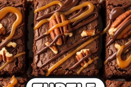 Turtle Brownies With Nuts