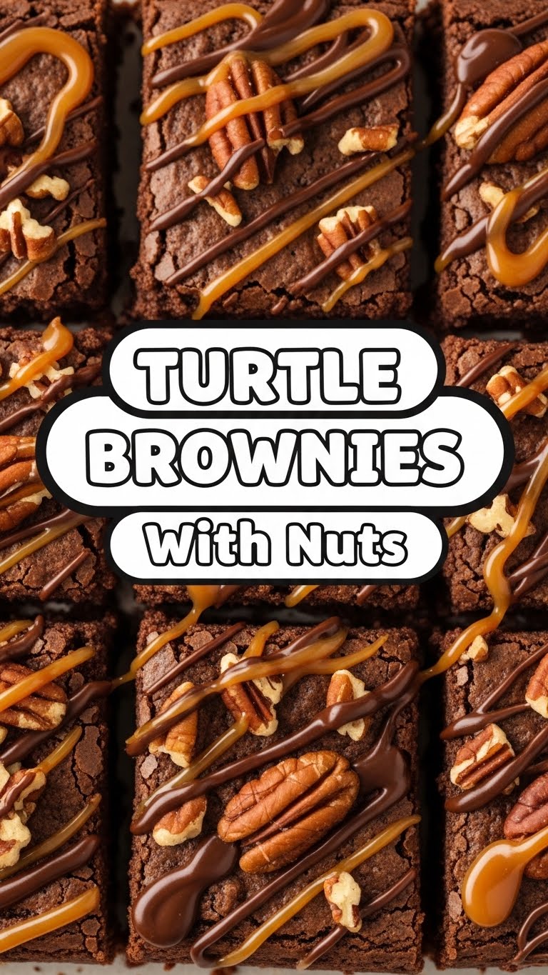 Turtle Brownies With Nuts