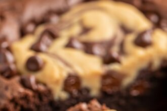 Cookie Dough Brownies With Chocolate Chips