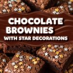 Chocolate Brownies With Star Decorations