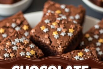Chocolate Brownies With Star Decorations