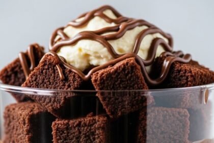 Nutella Cheesecake Trifle With Brownies